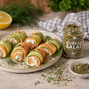 Lachs-Gurken-Röllchen