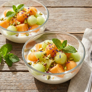 Erfrischende Melonen-Minze-Bowl