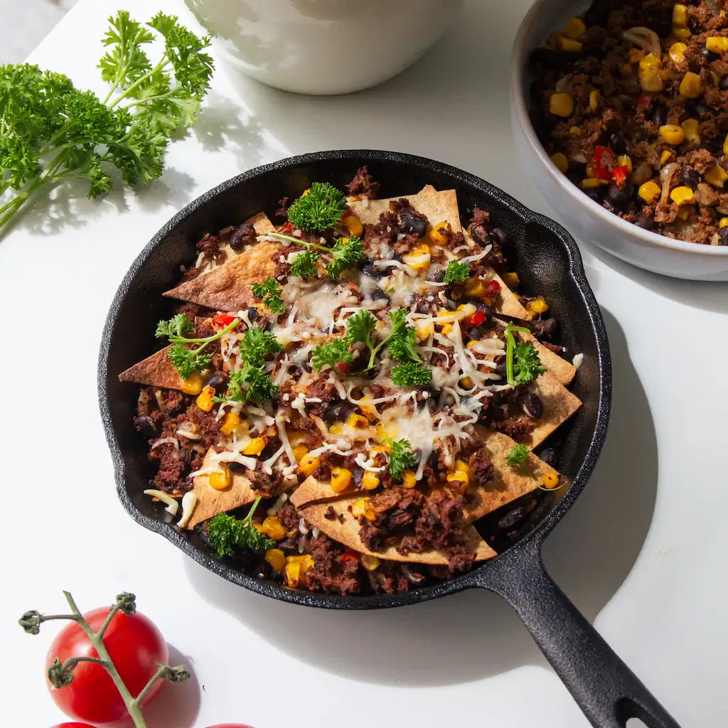 Überbackene Nachos