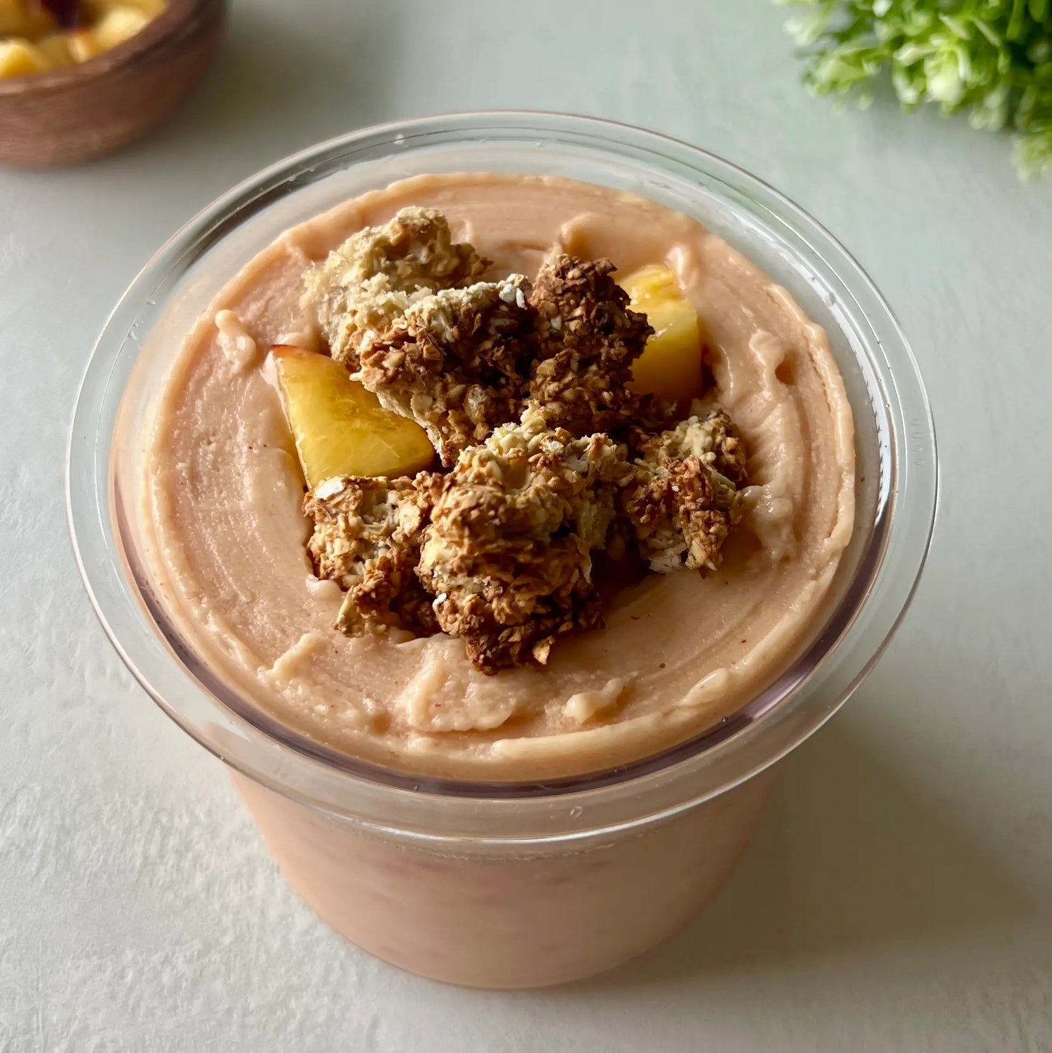 Glace à la pêche sans sucre