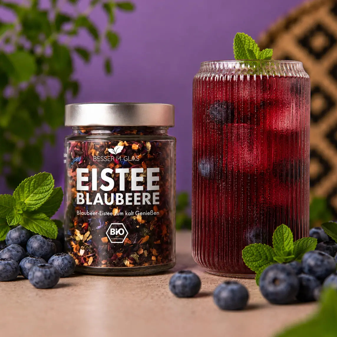 Eistee Blaubeere