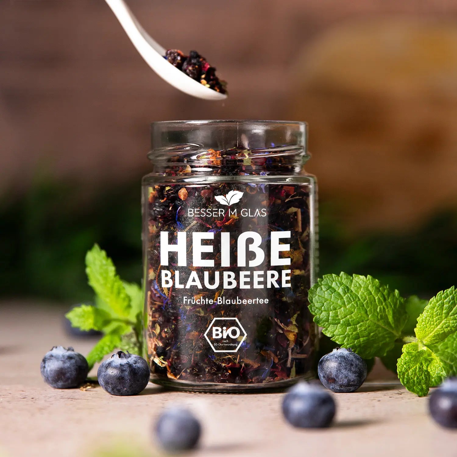 Heiße Blaubeere