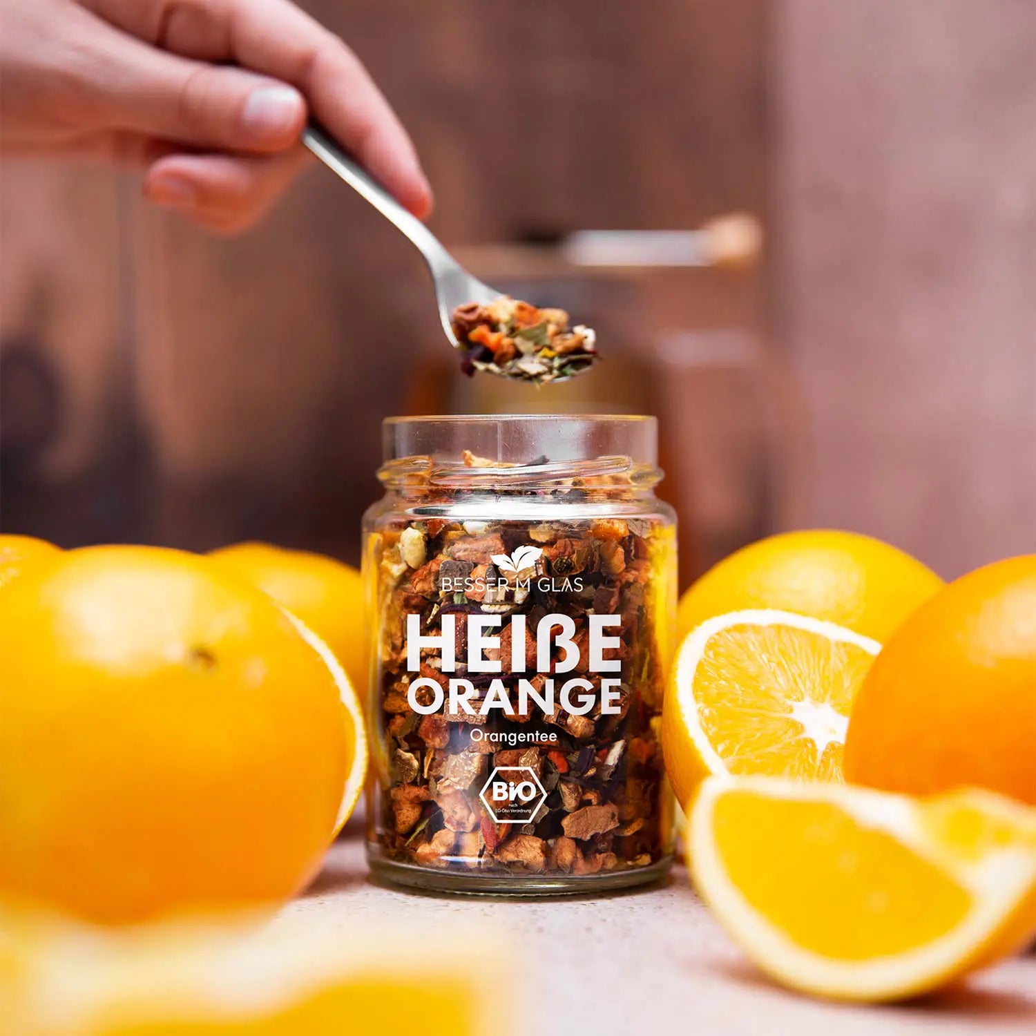 Heiße Orange