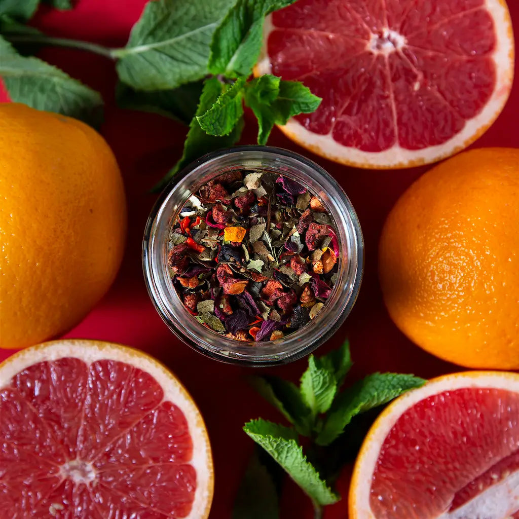 Fruity Eistee Set mit Flasche