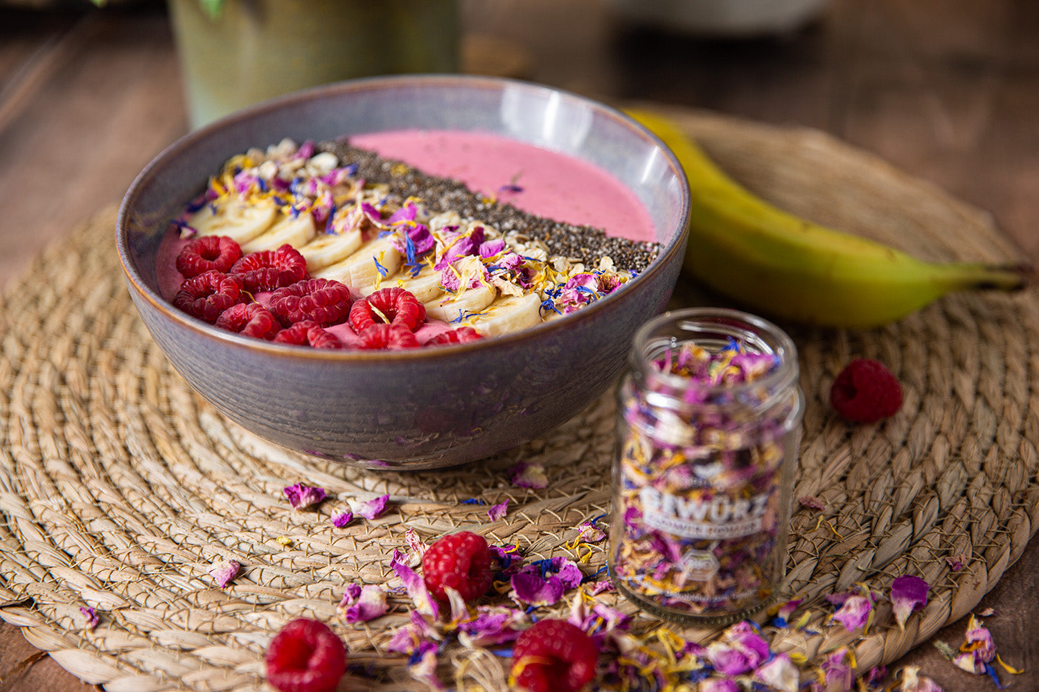 Flower Power - Bio-Gewürz-Topping. Edles Dekoration Topping für deine leichte Mahlzeit