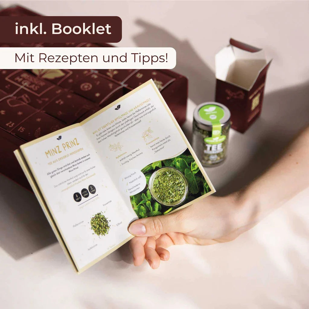 Das Inspiration Booklet Besser im Glas Adventskalender Tee und Gewürze 2023