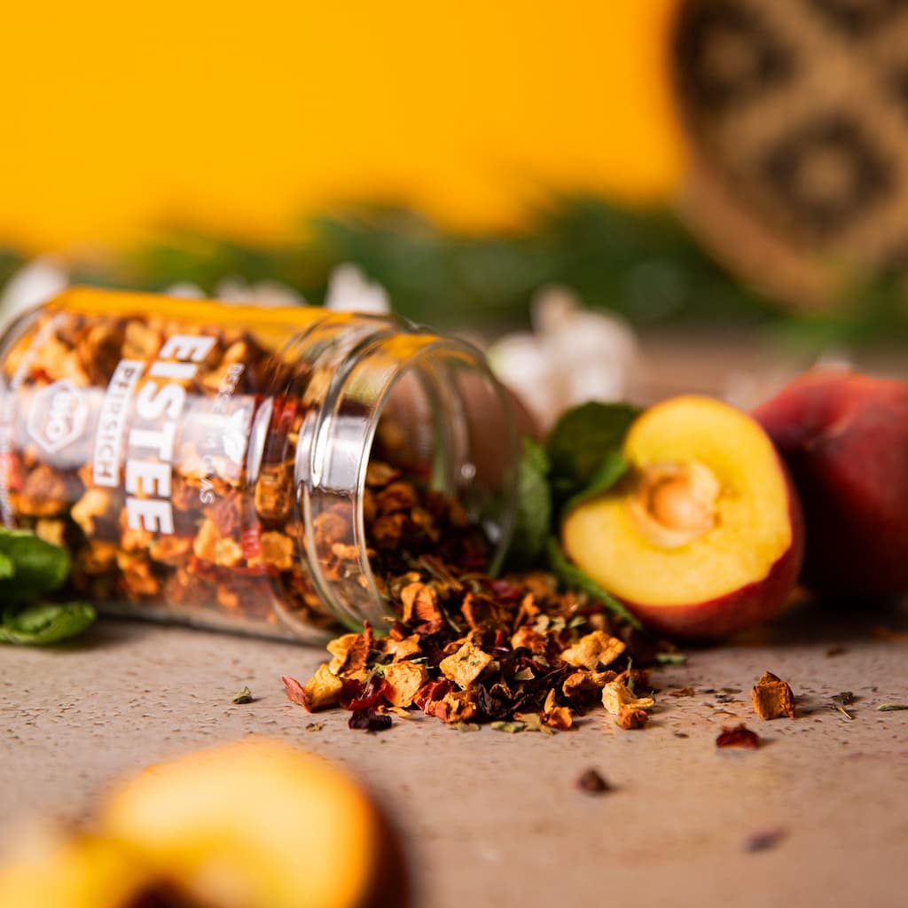 Fruity Eistee Set mit Flasche