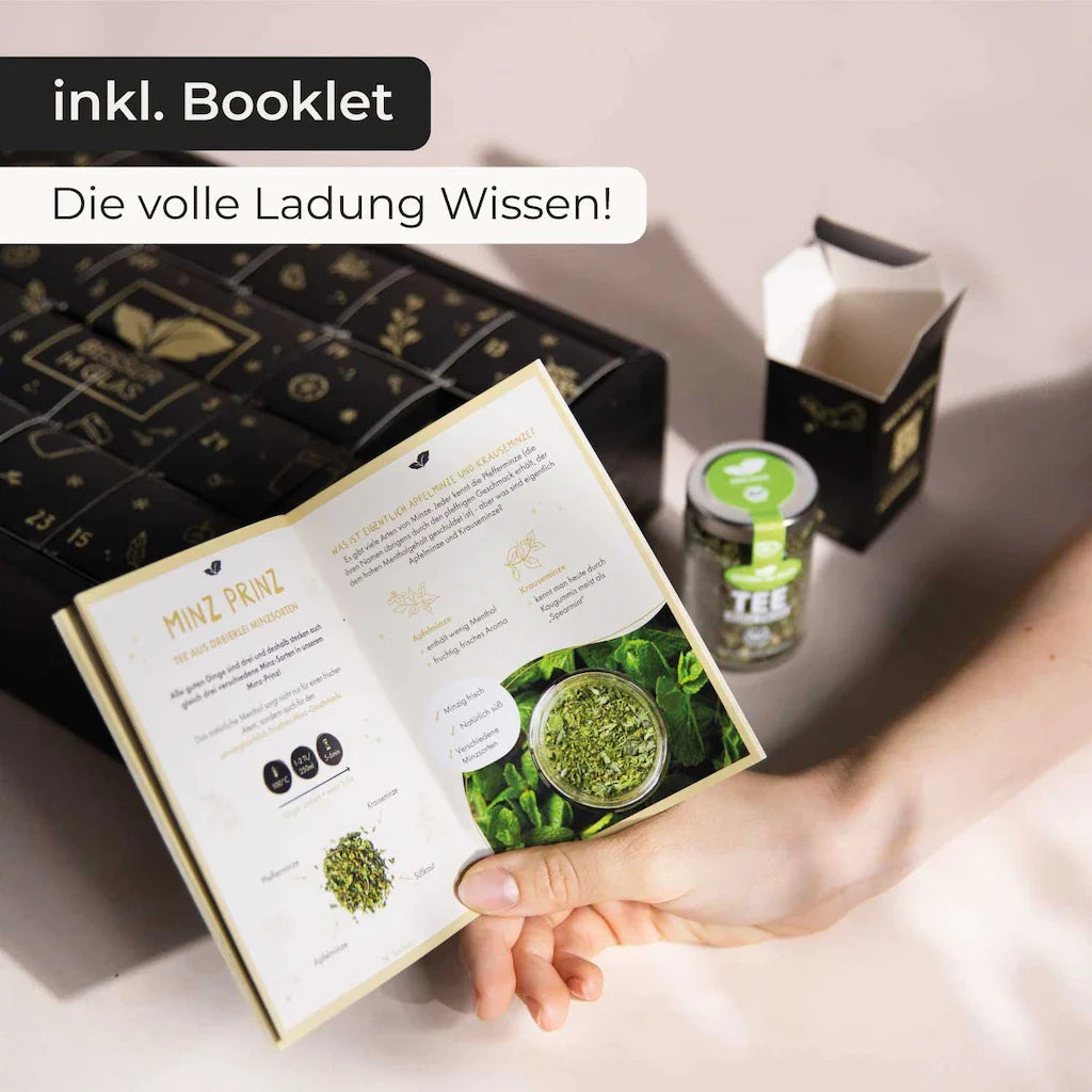 Inspirationen Booklet im Besser im Glas Adventskalender Tee 2023#farbe_schwarz