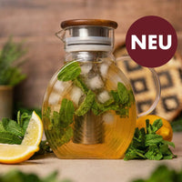 Glas Eisteekaraffe für Kühlschrank (1,5L)