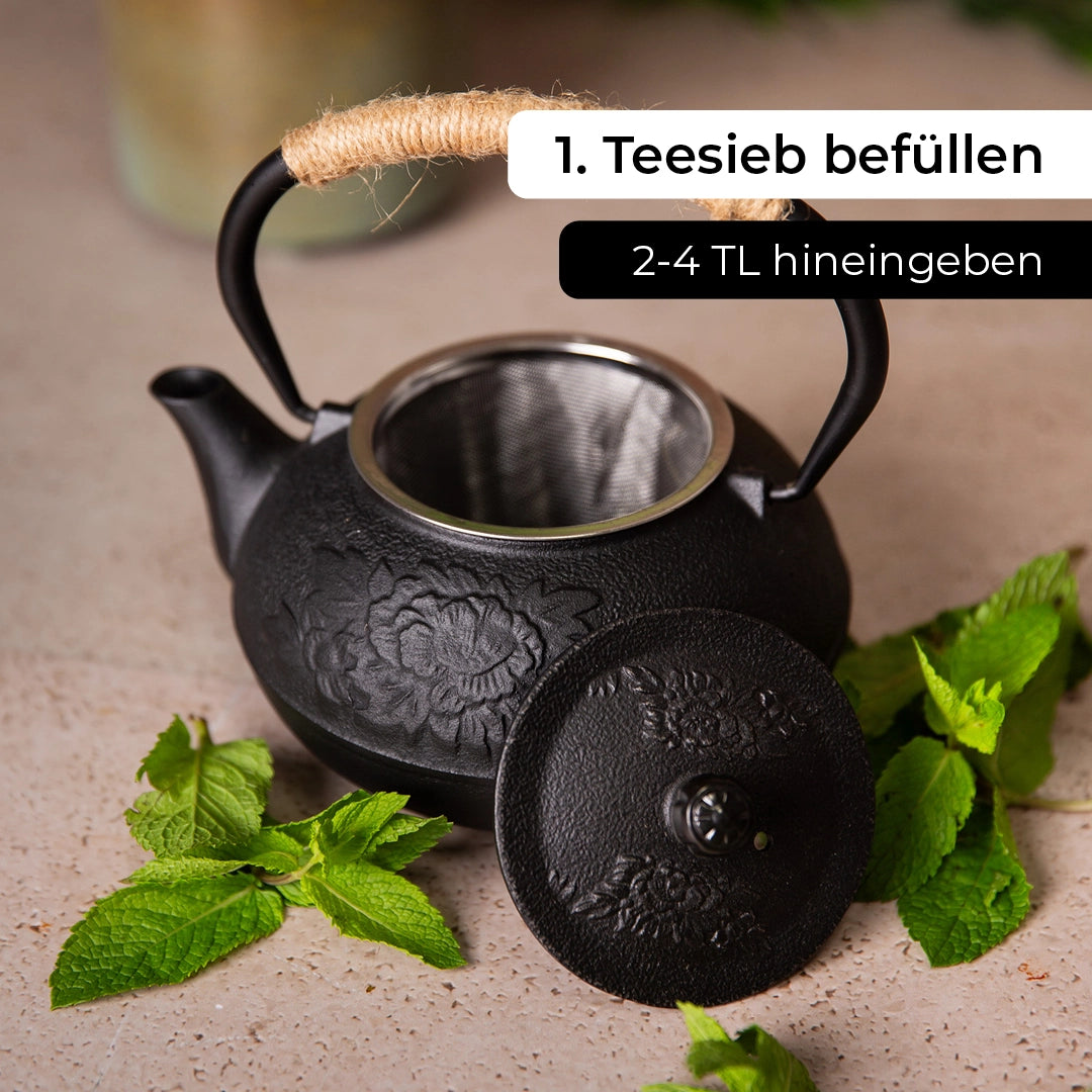 Gusseisen Teekanne (900ml)