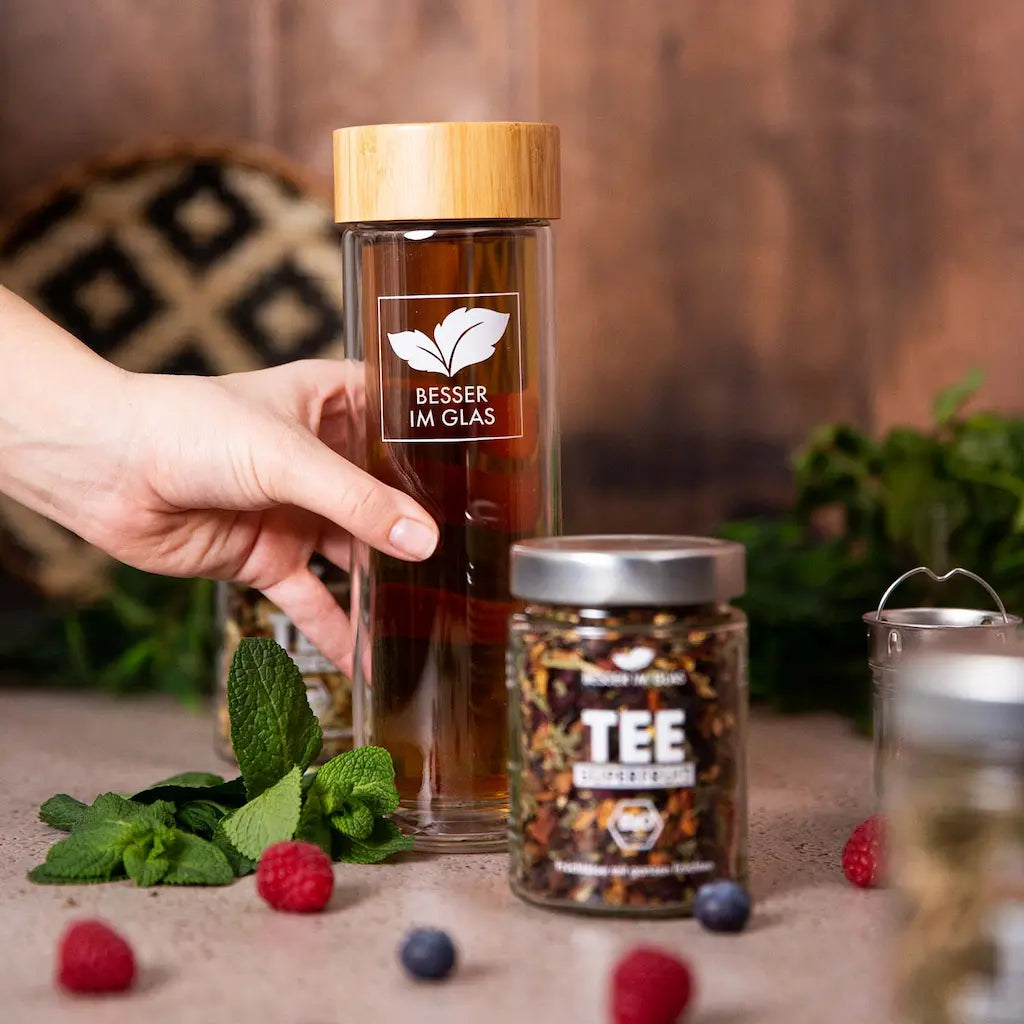 Die Lieblinge mit Glasflasche