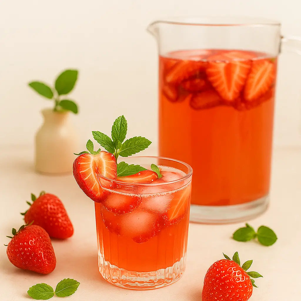 Erdbeer Bowle für Kids | Rezept | Eistee-Rezept Erdbeer Bowle für Kids | Rezept | Eistee-Rezept