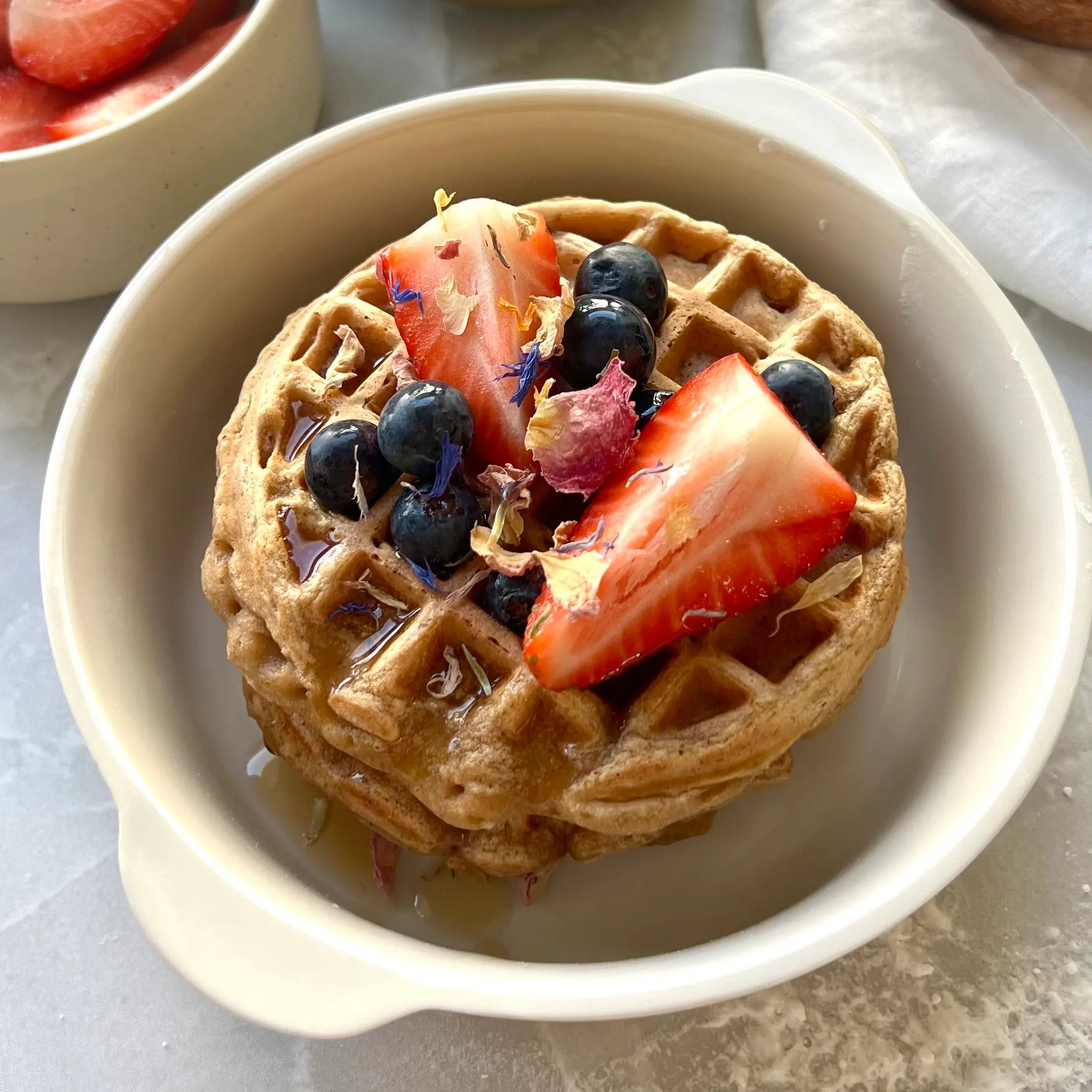 Waffeln mit Flower Power