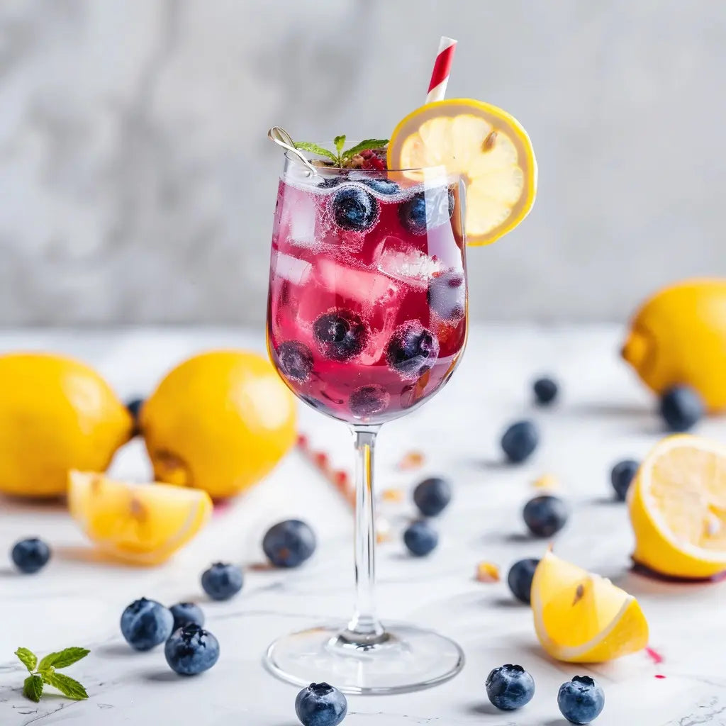 Fruchtiger Blaubeer Spritz