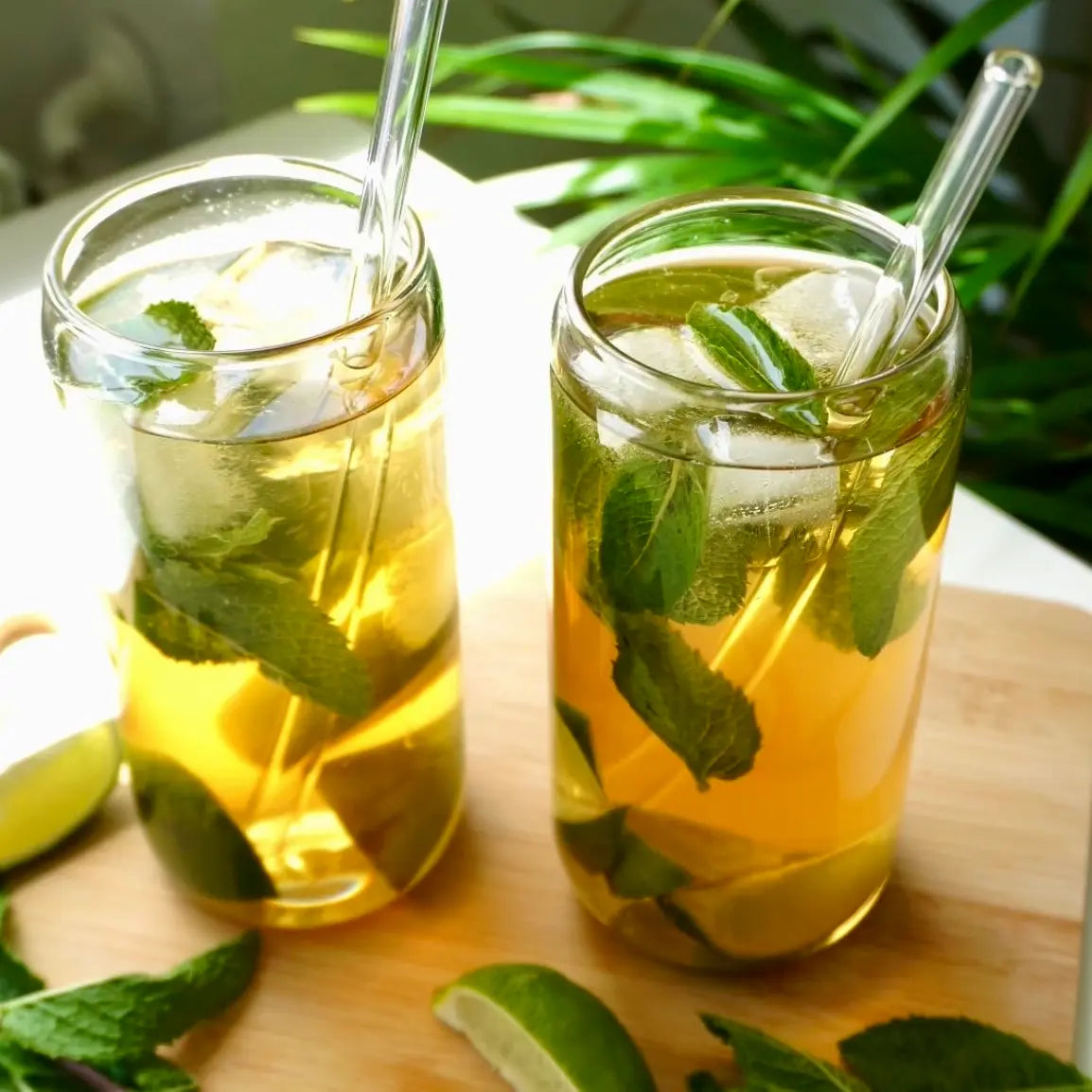 Zuckerfreier Mint & Lime Mojito