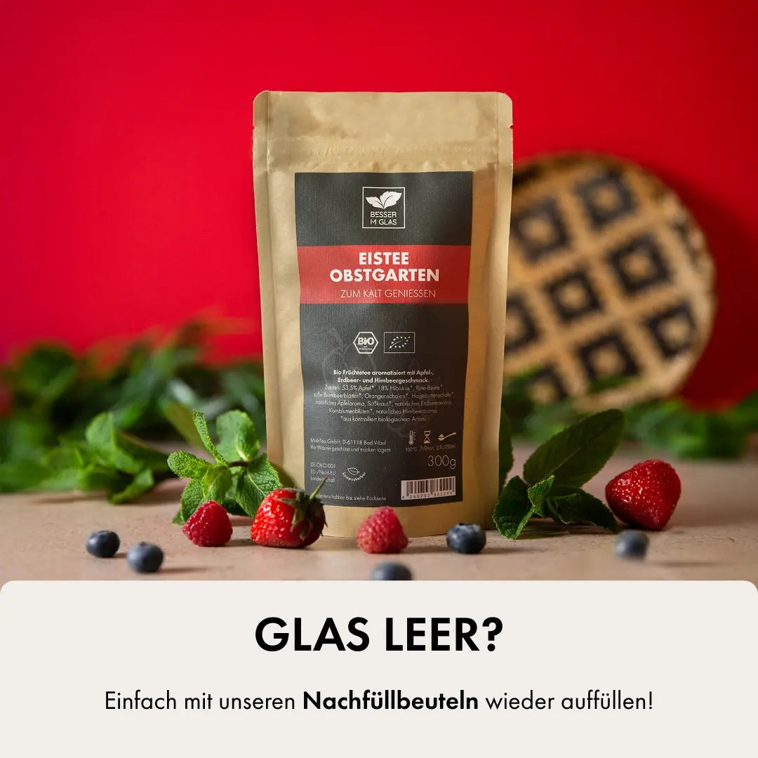 Fruit ijsthee set met fles