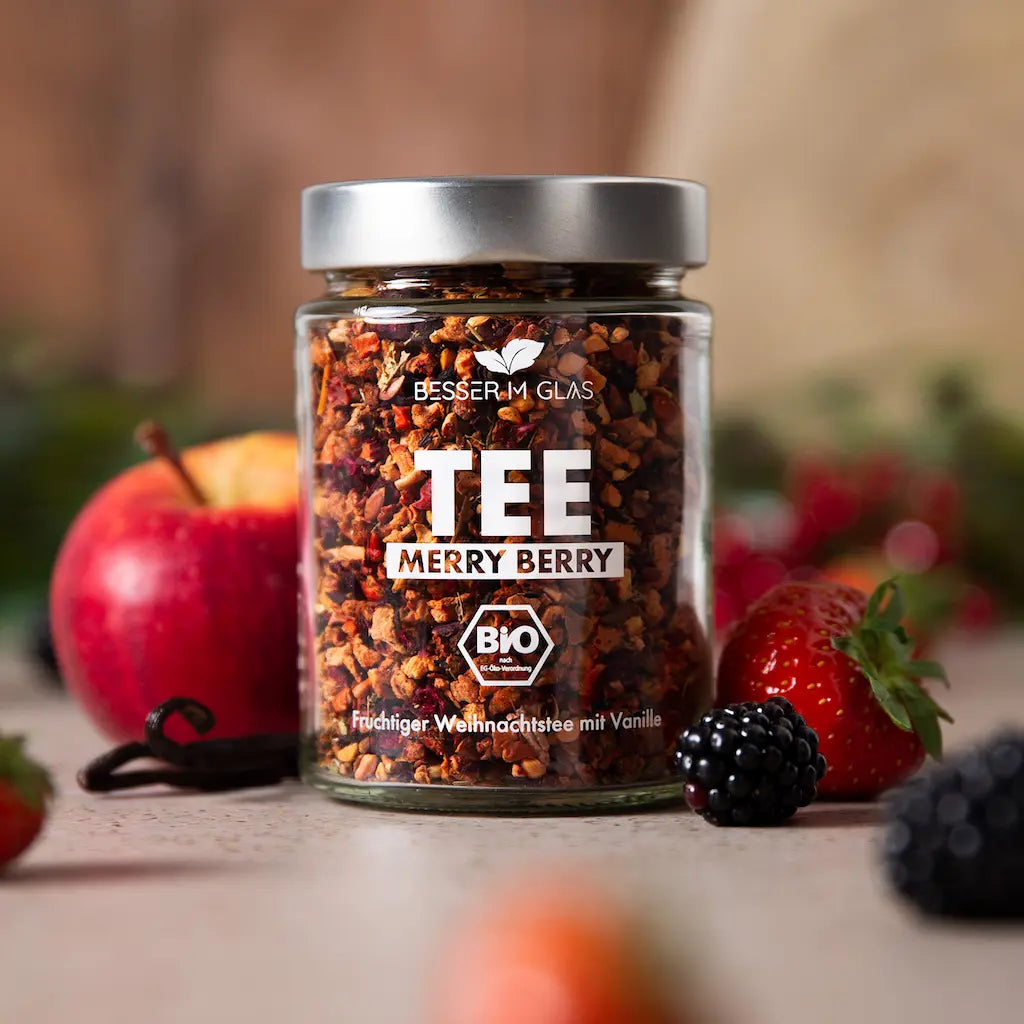Bio-Früchtetee Merry Berry | Besser im Glas | Loser Beeren-Tee | 100% ... Bio-Früchtetee Merry Berry | Besser im Glas | Loser Beeren-Tee | 100% ...