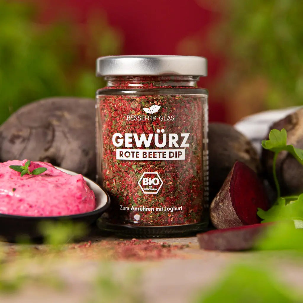 Bio Dip-Gewürz Rote Beete Dip | Besser im Glas | Gewürzmischung mit 100 ... Bio Dip-Gewürz Rote Beete Dip | Besser im Glas | Gewürzmischung mit 100 ...