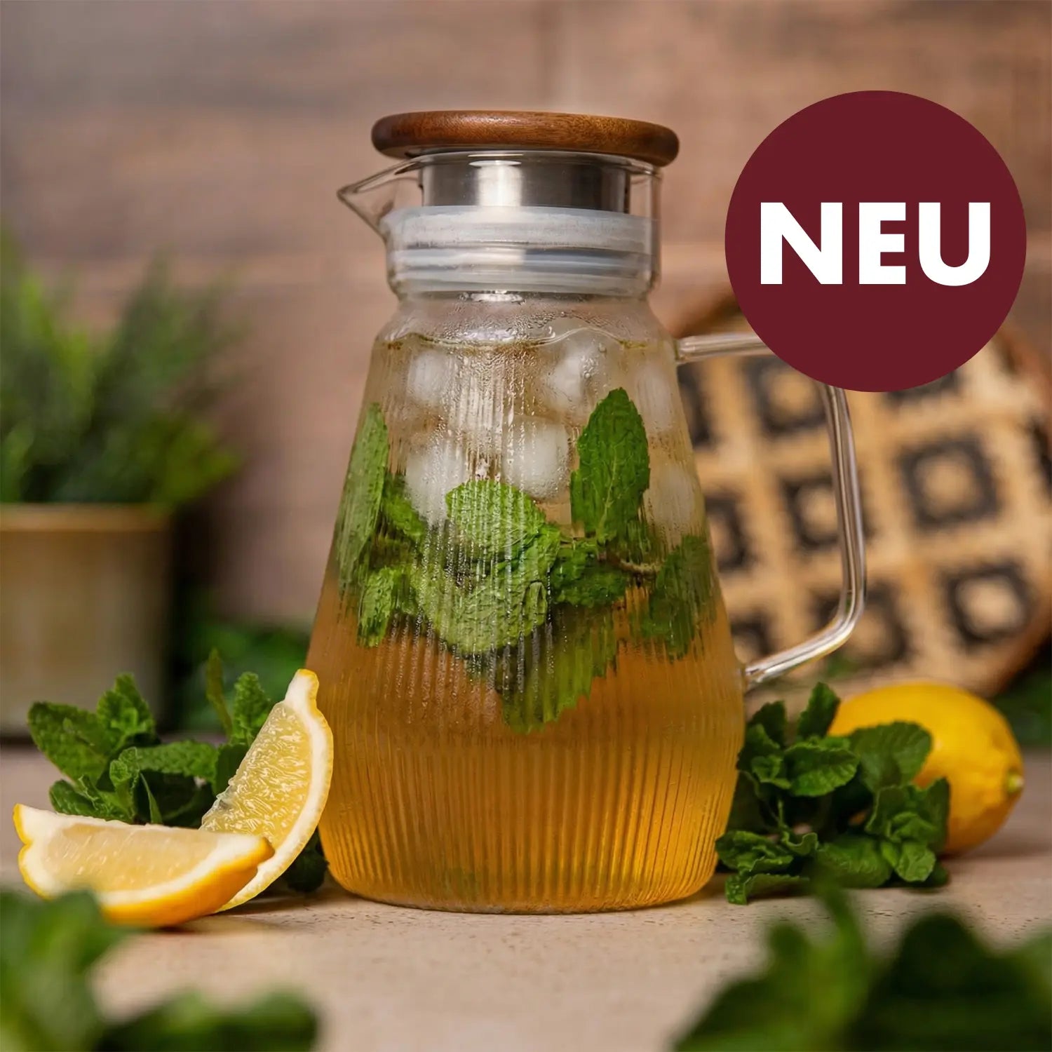 Glas Eisteekaraffe (1,5 L)