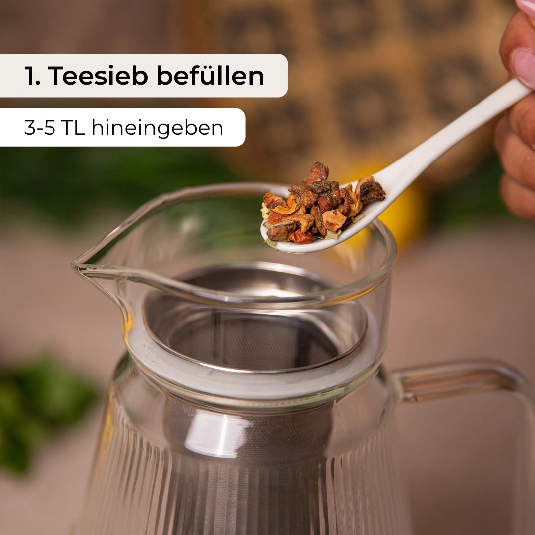 Glas Eisteekaraffe (1,5 L)