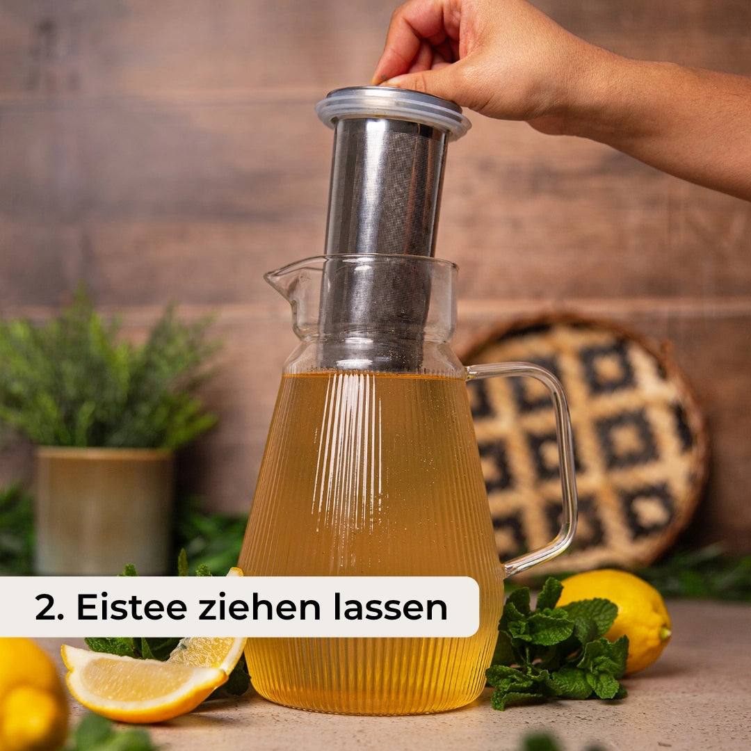 Glas Eisteekaraffe (1,5 L)