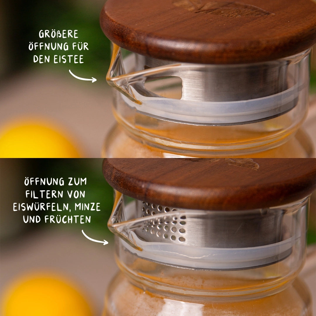 Glas Eisteekaraffe (1,5 L)